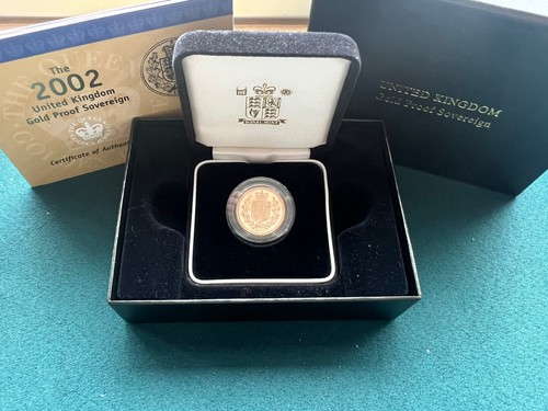 2002 sovereign gold proof - sovereign,