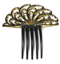 antique hair comb celluloid