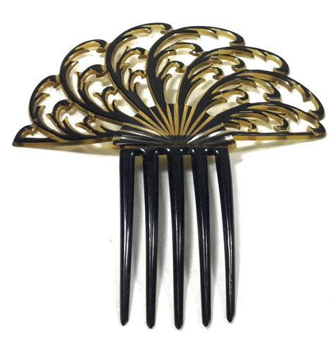 Antique hair comb celluloid - antique,