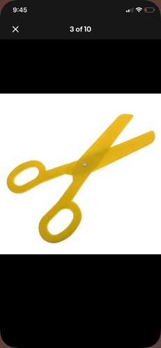 Giant plastic clown - clown, scissors