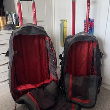 Two The North Face Long Haul 2 Wheeled Rolling Luggage Suitcase Black