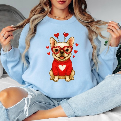 French bulldog hearts - french,