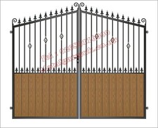 Bespoke gate double entrance - double,