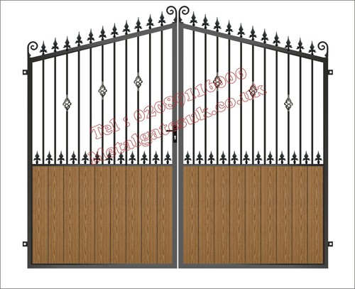 Bespoke gate double - gate, entrance