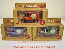 LLEDO VIEW VANS MODEL T FORD VAN ALDERMASTON MANOR '91 TOY FAIR CERT No 1, 2, 3