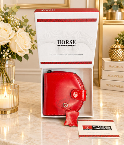 Imperial horse red - red, patent