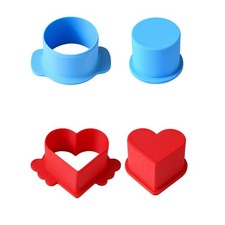 Circle and Heart Shape Cake