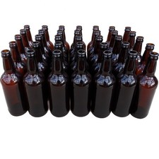 40 x 500ml Glass Amber Beer
