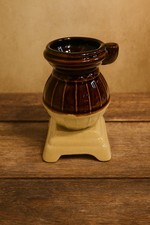 Vintage ceramic pot - vintage, belly