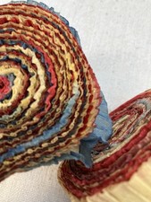 Vintage 1930s X2 Crepe Paper Christmas Hanging Garlands