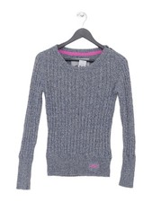 Superdry Women's Jumper S Blue Cotton