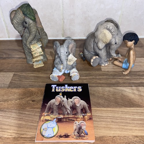 Tuskers elephant figures 3 - elephant, figures,