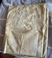 Gold Shabby Chic Style Curtains. 90 Wide by 60 Drop. Very Good Condition