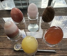 Crystal mineral eggs - crystal/mineral, on
