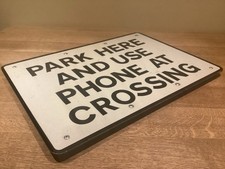 Original Railway Warning Sign