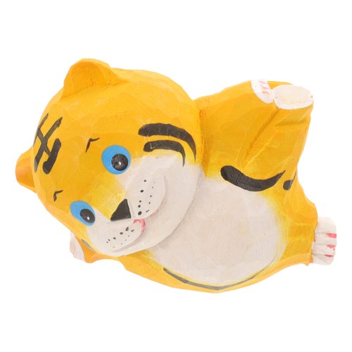 Tiger statue wooden - wooden,
