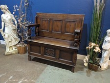 Antique English Oak Monks