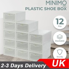 12pcs Shoe Box Storage Case