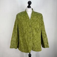 Elvi Carpet Bag Style Jacket Hippie Chic Coat size XL Green