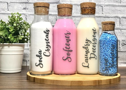 Laundry cork jars - , softener