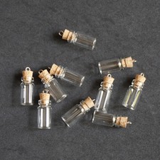 Lot of 10 Small Glass Vials