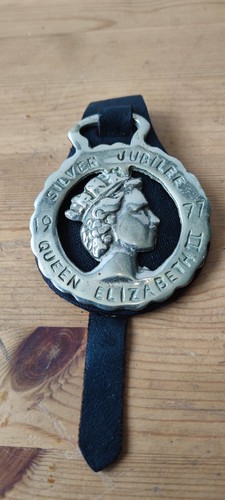 Horse brass silver jubilee - brass,