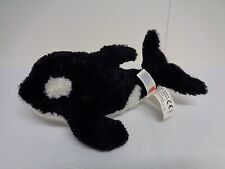 Aurora World Killer Whale Orca Sea Life Plush Soft Toy Stuffed Animal 10" Inch