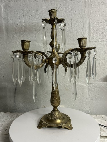 Vintage ornate cast brass - cast,