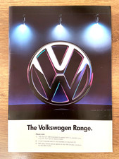 1990 VW RANGE Sales Brochure inc Golf GTI G60 Cabrio Polo Corrado Scirocco