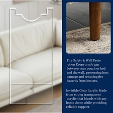 Clear Couch Bed Stopper Wall