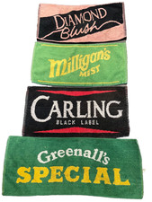 Beer Bar Towels 4 Cotton Mats Preloved Commercial Grade Golf Fishing see sizes
