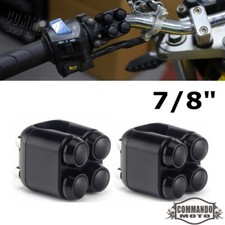 2Pcs 4-Button 7/8" Handlebar