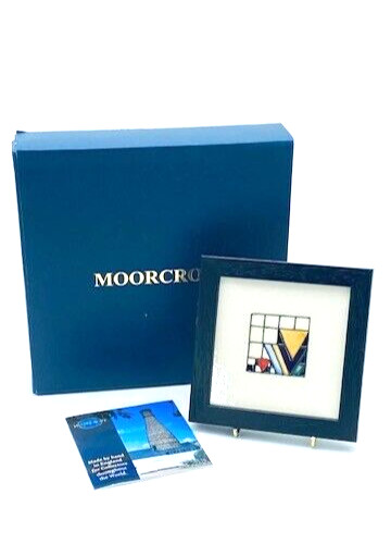 New moorcroft framed plaque - new, **