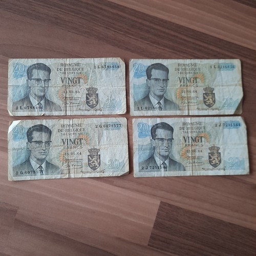 Belgium banknotes 20 - 4,,