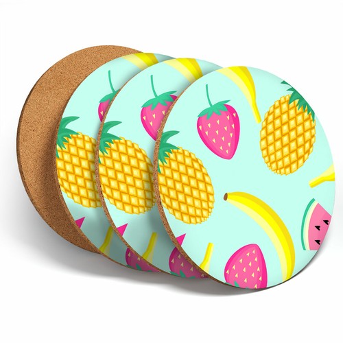 Set tropical fruits - -,