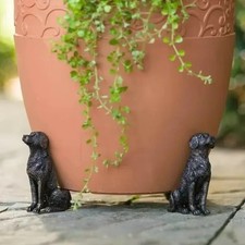 3Pcs Flower Pot Feet Stand Cat