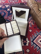 M&S Burgundy Jewellery Box