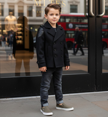 New boys black - boys, coat