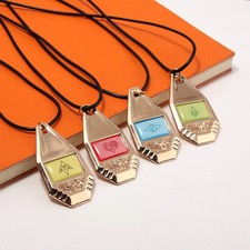 Digital Monster Badge Necklace Digimon Adventure Tag Crests Digivice Pendant