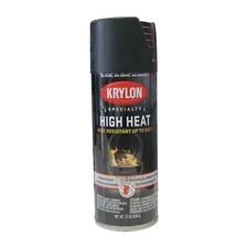Krylon® High Heat Satin Black Paint 12oz Can | Rust Protection