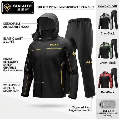Motorcycle rain suit men - rain,