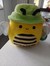SQUISHMALLOWS SUNNY THE BUMBLEBEE WITH HAT 9" SOFT TOY EXCELLENT CONDITION 