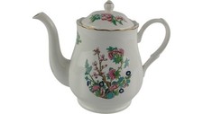 Mayfair Fine Bone China Indian Tree Floral Design Teapot  Vintage Elegant
