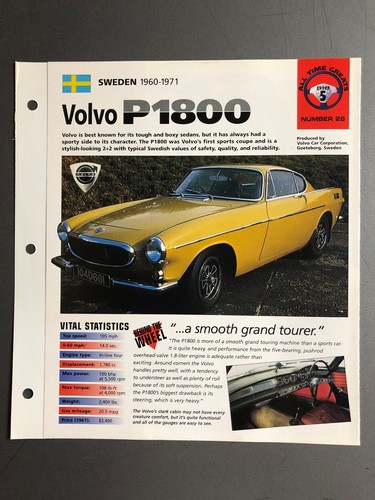 1960 1971 volvo p1800 - volvo,