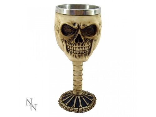 Skull skeleton chalice goblet - skull,