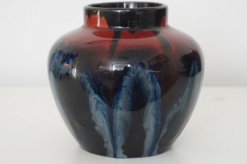 Belgium art pottery vase - pottery,