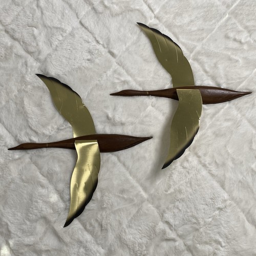Vintage flying geese ducks set - vintage,