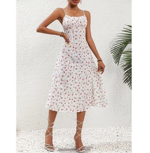 Boho womens floral - floral, midi