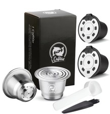 i Cafilas Refillable Stainless Coffee Capsule Pod For Nespresso Le Cube CitiZ UK