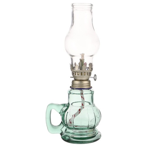 Vintage oil lamp - lamp, glass